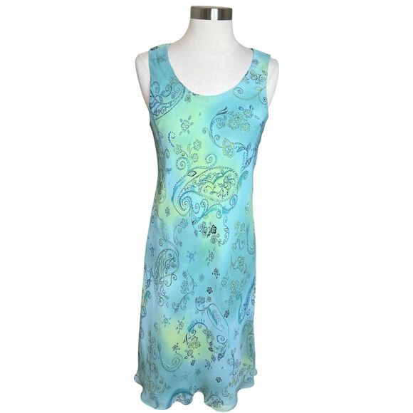 Vintage Studio I Midi Dress Size 10 Petite Pastel Floral Paisley Fairy Coquette - Picture 1 of 9